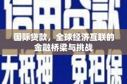 石家庄国际贷款，全球经济互联的金融桥梁与挑战