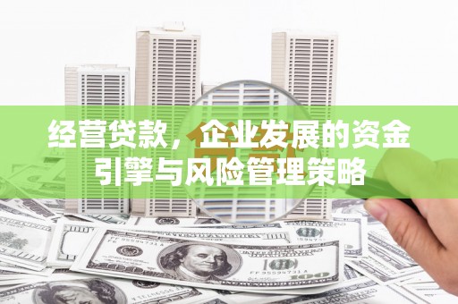 石家庄经营贷款，企业发展的资金引擎与风险管理策略