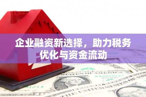 石家庄企业融资新选择，助力税务优化与资金流动
