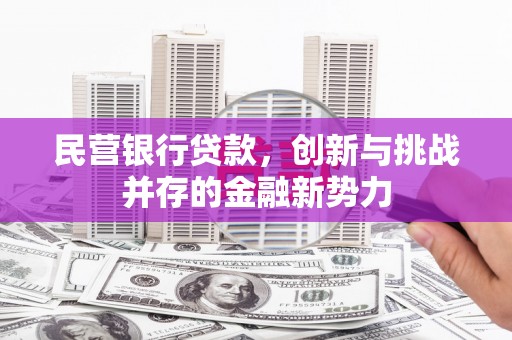 石家庄民营银行贷款，创新与挑战并存的金融新势力