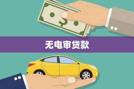 石家庄无电审贷款