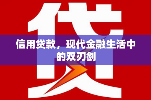 石家庄信用贷款，现代金融生活中的双刃剑
