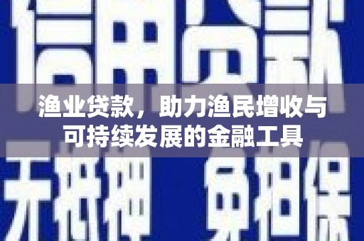 石家庄渔业贷款，助力渔民增收与可持续发展的金融工具