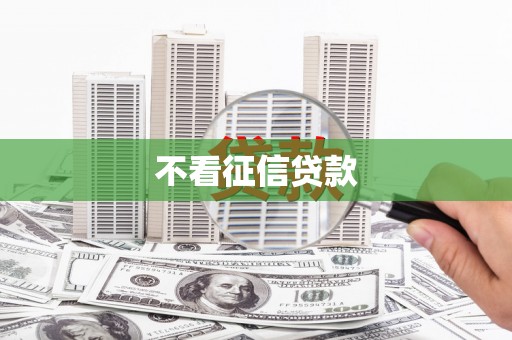 石家庄不看征信贷款