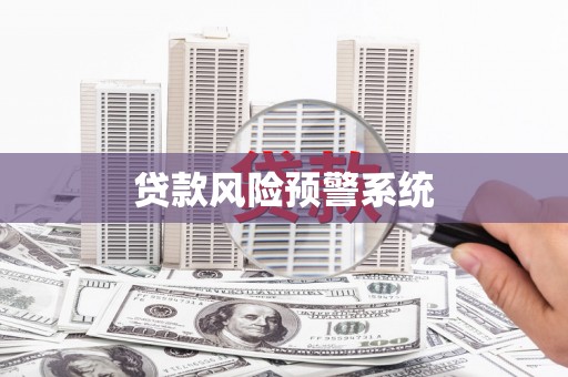 石家庄贷款风险预警系统