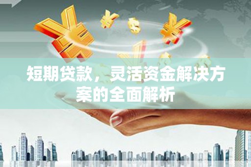 石家庄短期贷款，灵活资金解决方案的全面解析