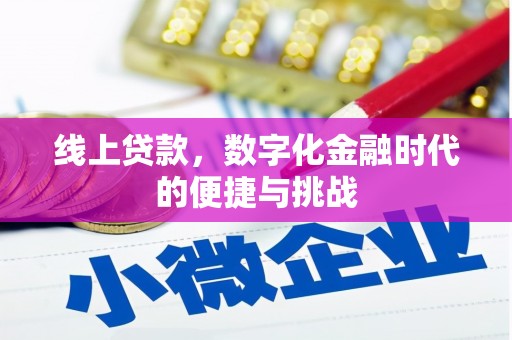 石家庄线上贷款，数字化金融时代的便捷与挑战