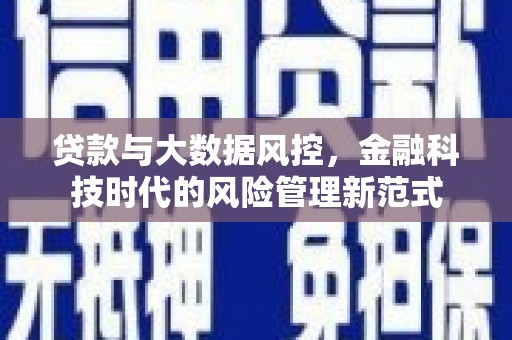 石家庄贷款与大数据风控，金融科技时代的风险管理新范式