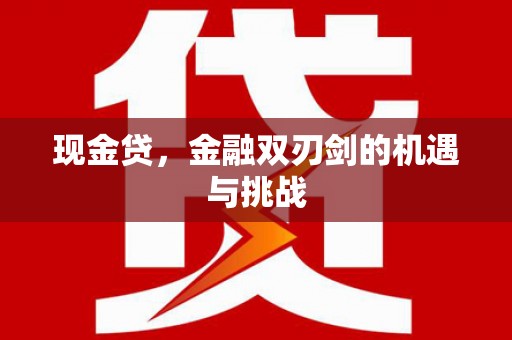 石家庄现金贷，金融双刃剑的机遇与挑战