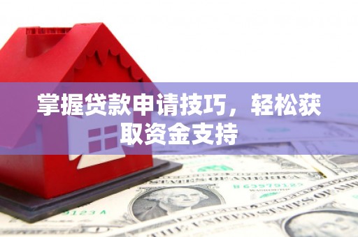 石家庄掌握贷款申请技巧，轻松获取资金支持