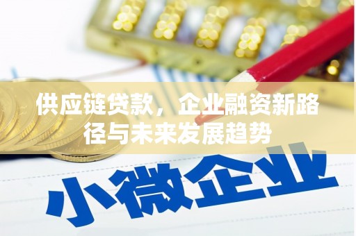 石家庄供应链贷款，企业融资新路径与未来发展趋势