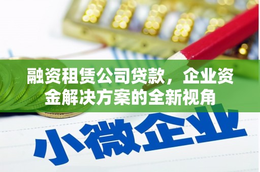 石家庄融资租赁公司贷款，企业资金解决方案的全新视角