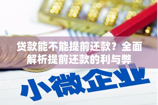 石家庄贷款能不能提前还款？全面解析提前还款的利与弊
