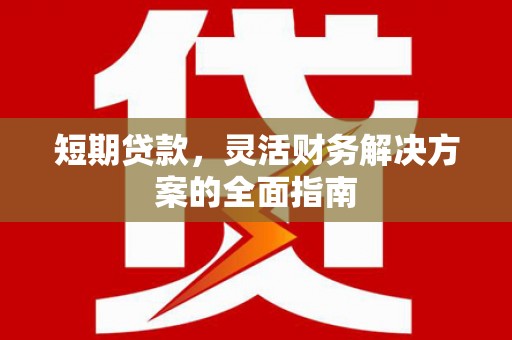 石家庄短期贷款，灵活财务解决方案的全面指南