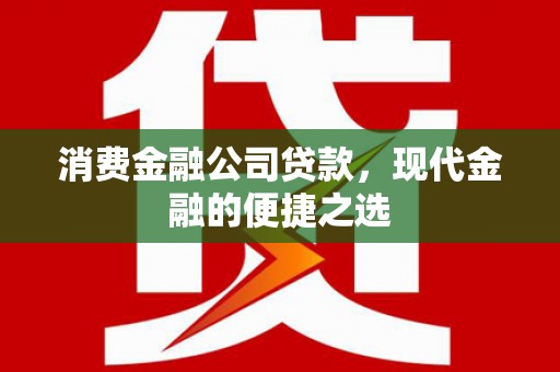 石家庄消费金融公司贷款，现代金融的便捷之选