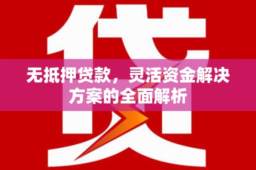 石家庄无抵押贷款，灵活资金解决方案的全面解析