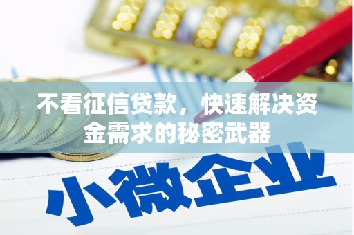 石家庄不看征信贷款，快速解决资金需求的秘密武器