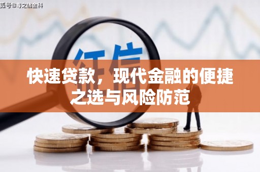 石家庄快速贷款，现代金融的便捷之选与风险防范