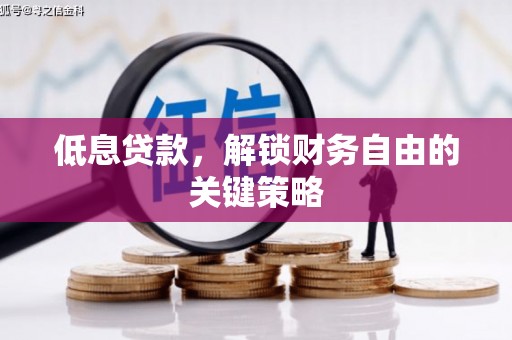 石家庄低息贷款，解锁财务自由的关键策略