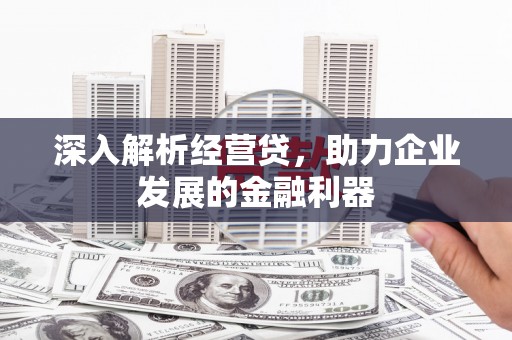 石家庄深入解析经营贷，助力企业发展的金融利器