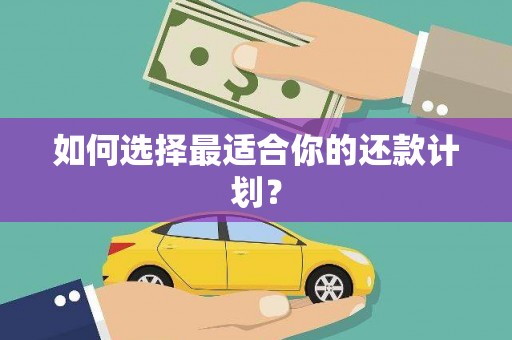 石家庄如何选择最适合你的还款计划？
