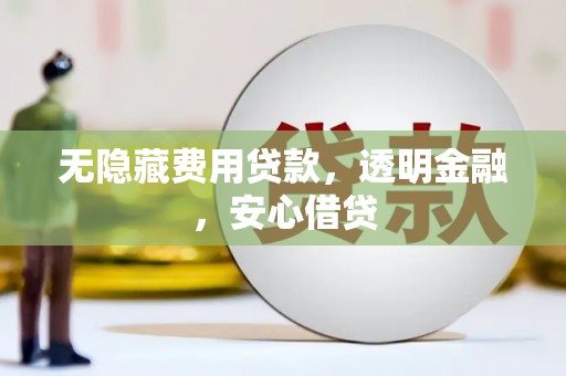 石家庄无隐藏费用贷款，透明金融，安心借贷
