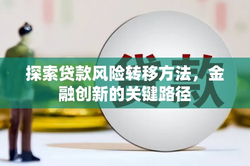 石家庄探索贷款风险转移方法，金融创新的关键路径
