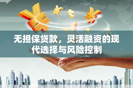 石家庄无担保贷款，灵活融资的现代选择与风险控制