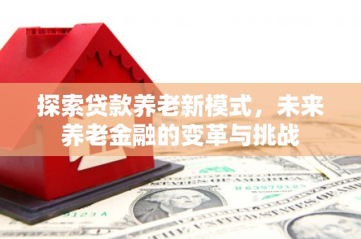 石家庄探索贷款养老新模式，未来养老金融的变革与挑战