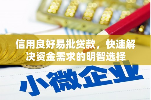 石家庄信用良好易批贷款，快速解决资金需求的明智选择