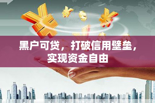 石家庄黑户可贷，打破信用壁垒，实现资金自由