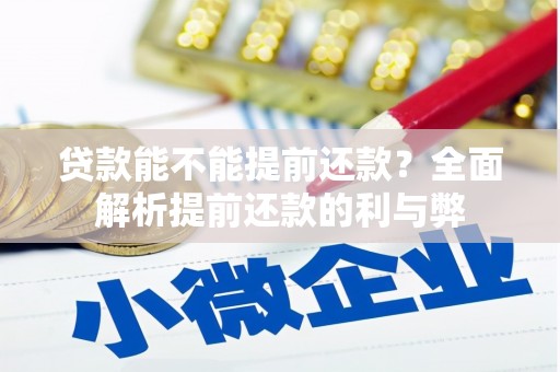 石家庄贷款能不能提前还款？全面解析提前还款的利与弊