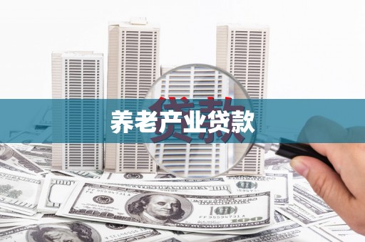 石家庄养老产业贷款