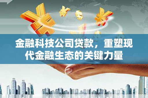 石家庄金融科技公司贷款，重塑现代金融生态的关键力量