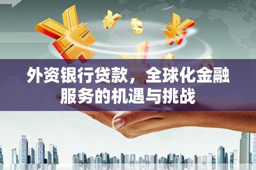 石家庄外资银行贷款，全球化金融服务的机遇与挑战