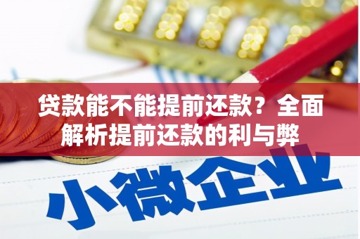 石家庄贷款能不能提前还款？全面解析提前还款的利与弊