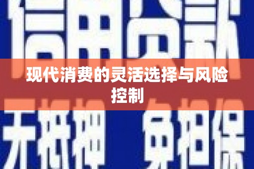 石家庄现代消费的灵活选择与风险控制