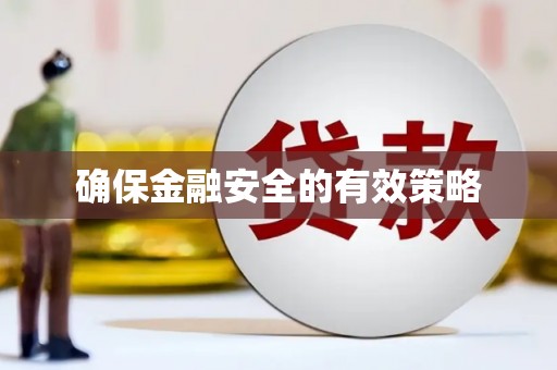 石家庄确保金融安全的有效策略